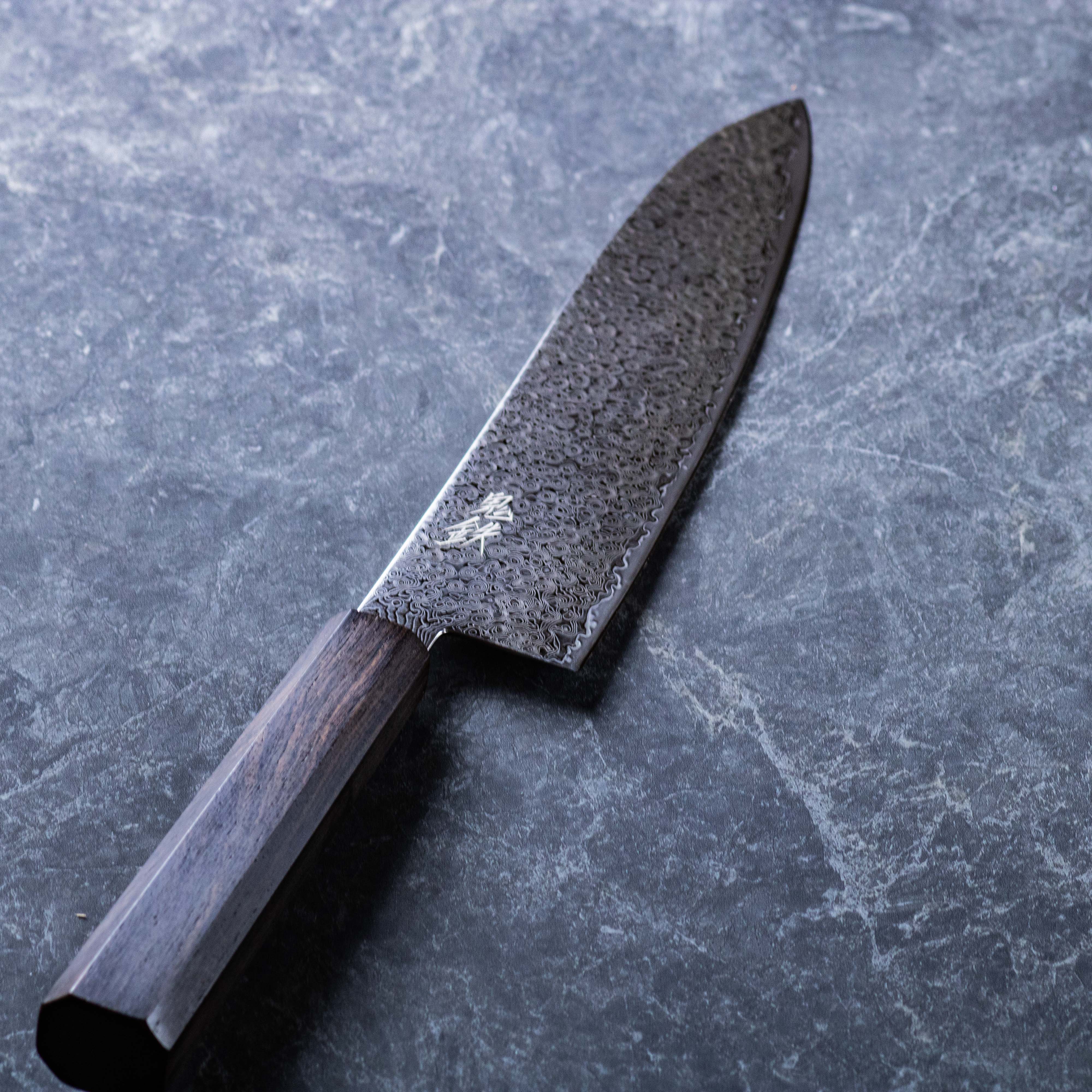 三徳 SG2 ダマスカス 180mm 黒檀柄